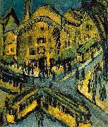 Ernst Ludwig Kirchner Nollendorfplatz, china oil painting artist